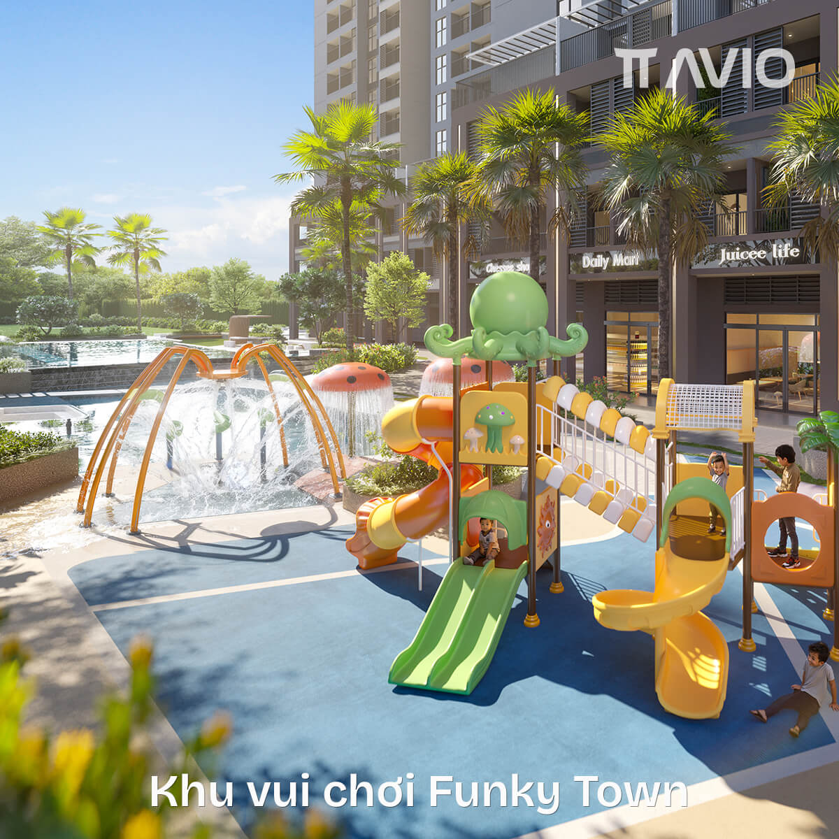 Khu vui chơi Funky Town.