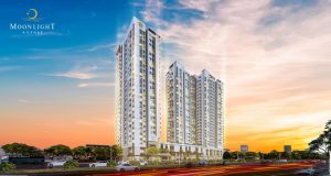 Phối cảnh dự án Moonlight Avenue Thủ Đức về đêm.
