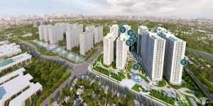 Phối cảnh tổng quan dự án Times city Park Hill